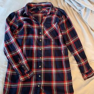 Flannel Shirt Dress